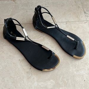 COPY - Mossimo women’s black and gold sandals - size 6.5